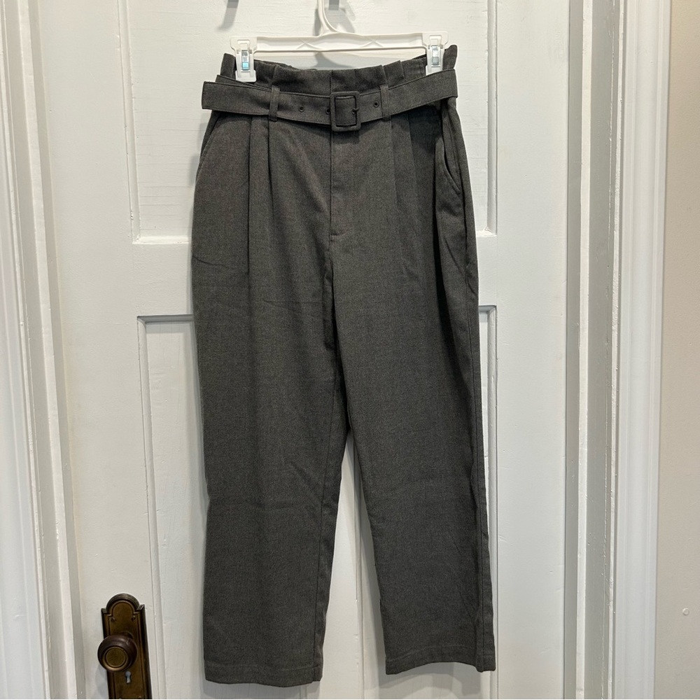 Abercrombie & Fitch Grey Belted Ankle Pant - Picture 4 of 6